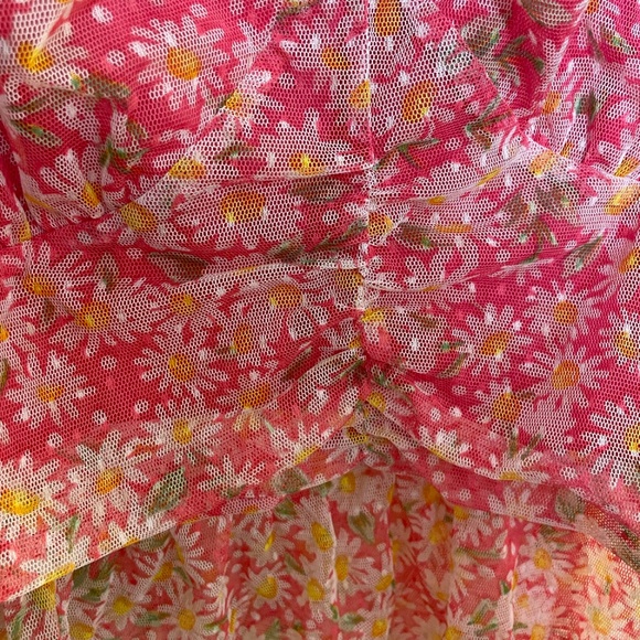 Coquette Floral Puff Sleeve Chic Girly Modern Party Work Summer Chic Blouse Top - Picture 3 of 6